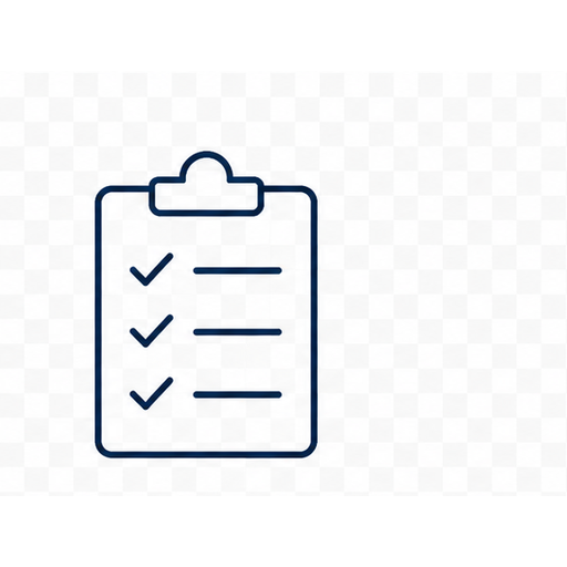Skills assessment checklist icon